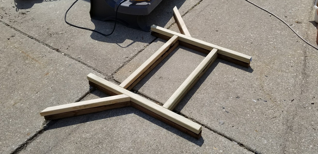 Old and new side support pieces compared