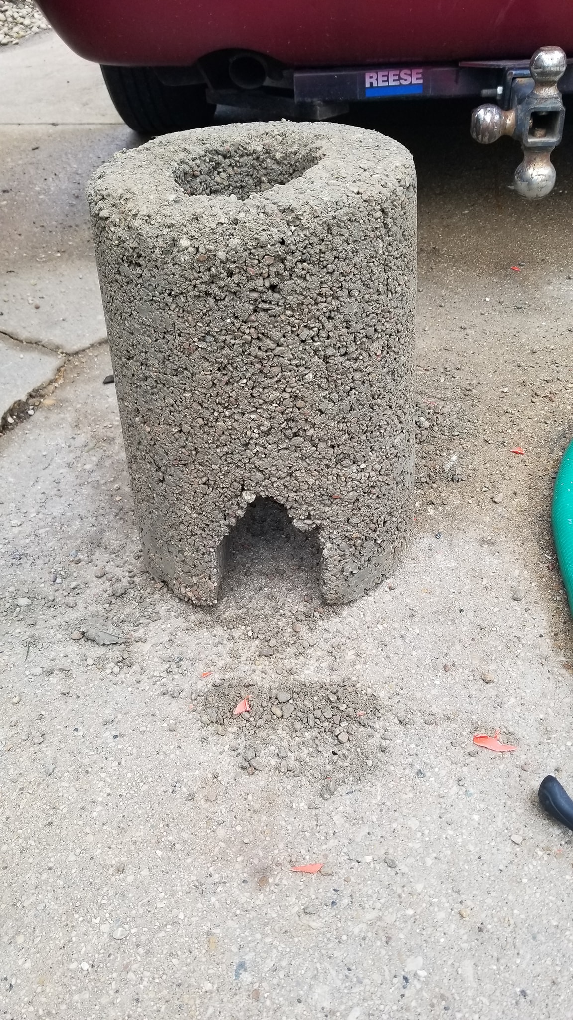 Homemade rocket heater for the hot tub